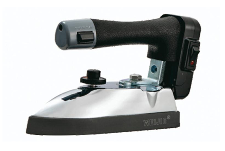 WJ-1300M 1100W Narrow Base Type Gravity Iron For Corner Ironing