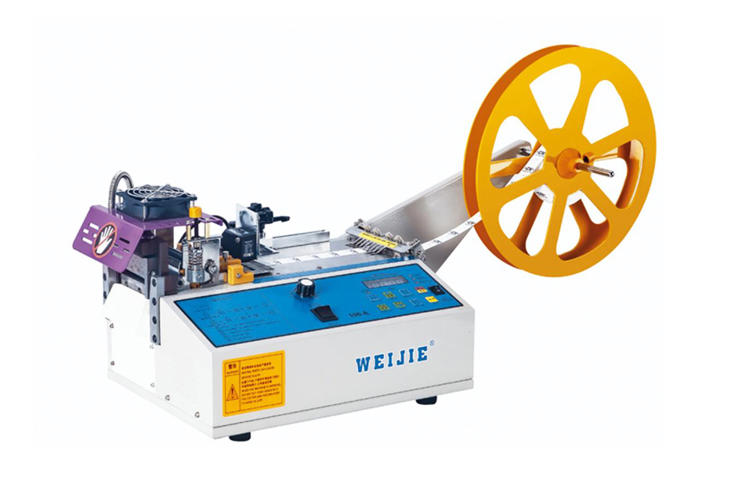 WJ-100B High Speed Automatic Belt Loop Cutter With Loose Measurement Device For Elastic Band (Hot&Cold Knife)